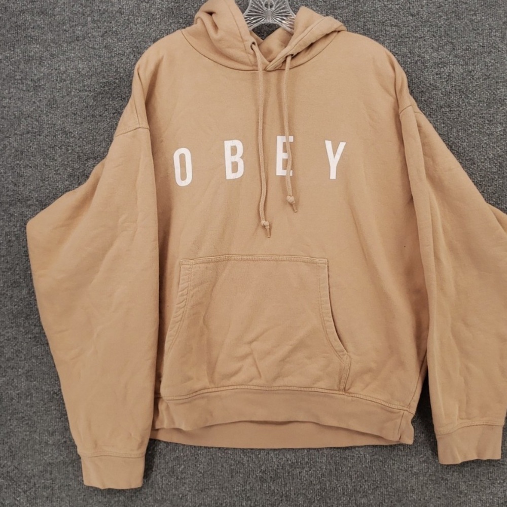 Obey Beige Hoodie for Men